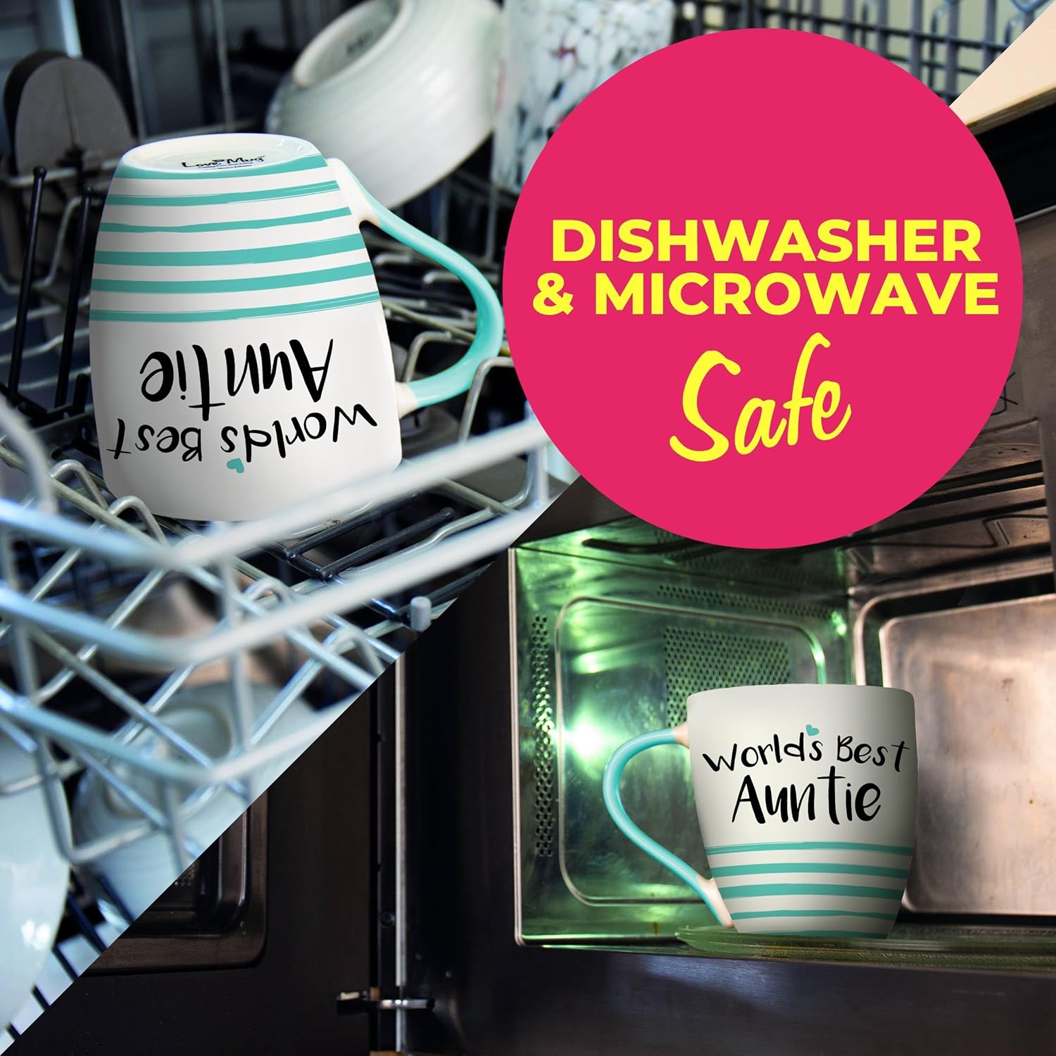 Love Mug®: World's Best Auntie Mug, Coaster and Spoon Gift Set