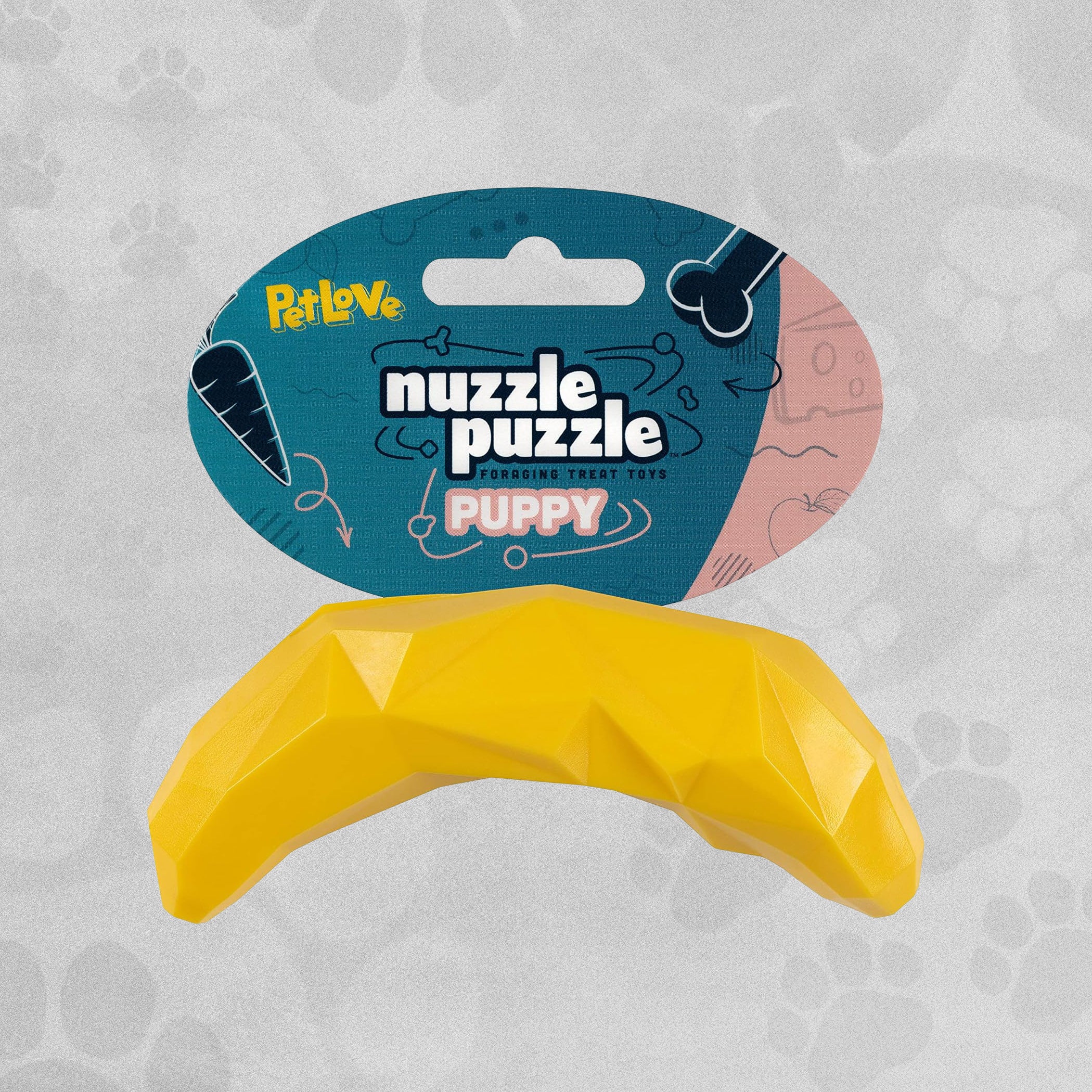 PetLove Nuzzle Puzzle Puppy Banana Toy