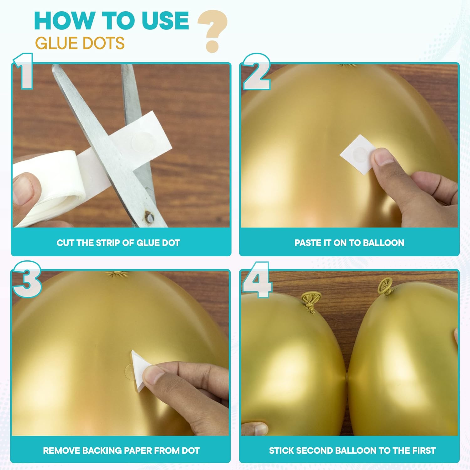 Balloon Arch Kit with pump - Gold, White and Grey