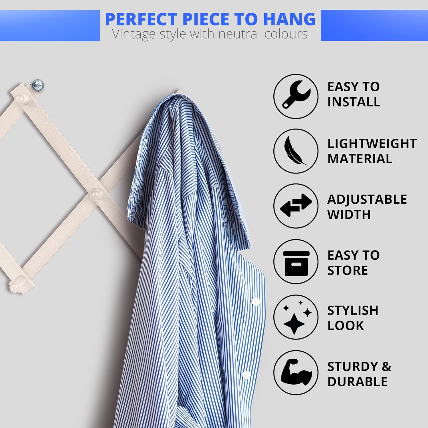 Stylo Coat Hooks X Shaped 94 x 40 cm