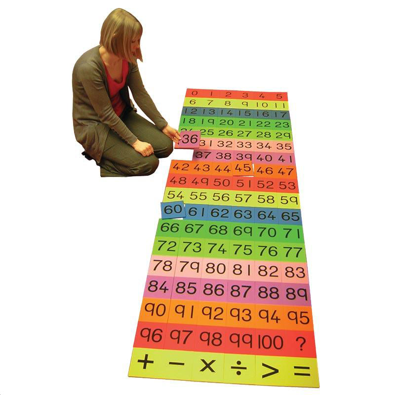 0-100 Foam Tile Maths Floor Set