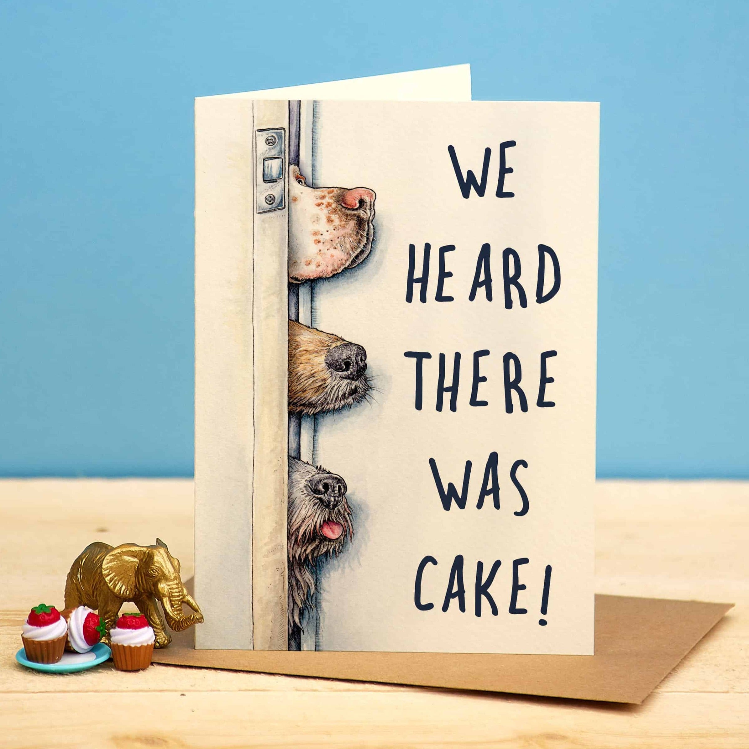Heard There Was Cake Card by Bewilderbeest