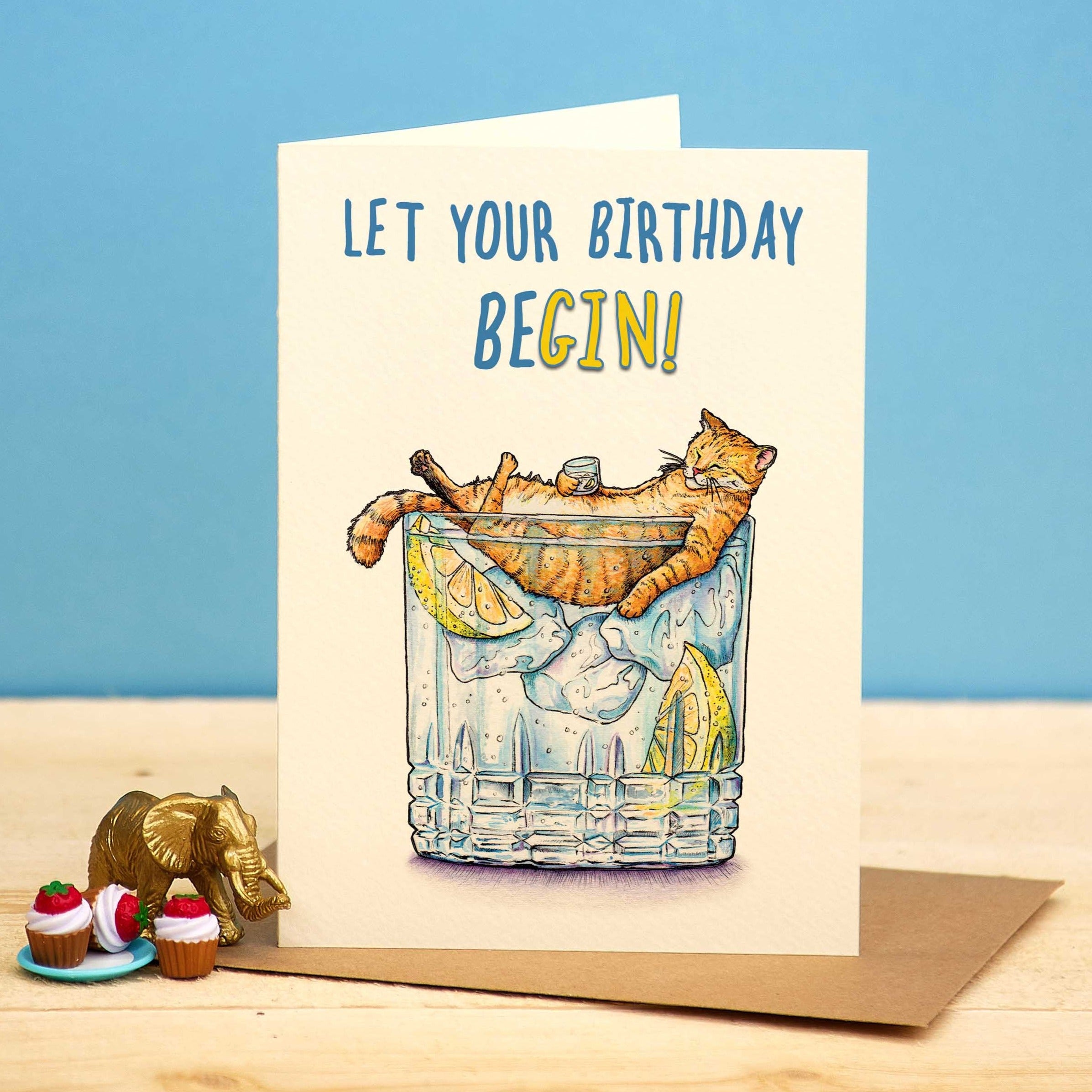 Birthday BeGIN Card by Bewilderbeest