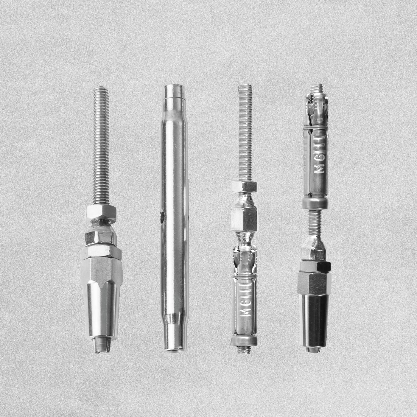 Swagless Balustrading Kit 4mm SS316 Timber / With Metal Tube Base