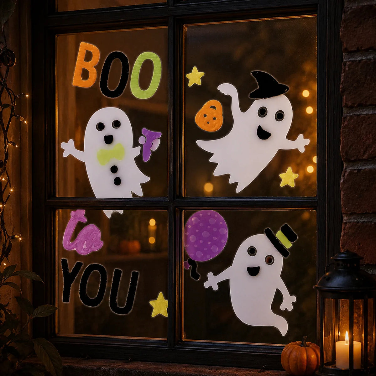 Halloween Gel Sticker Sets for windows and mirrors