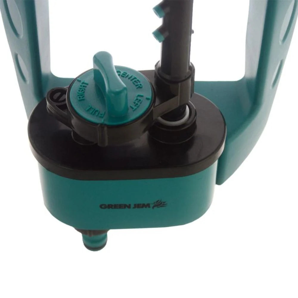 Green Jem Garden Oscillating Lawn Sprinkler with Adjustable Water Sprayer