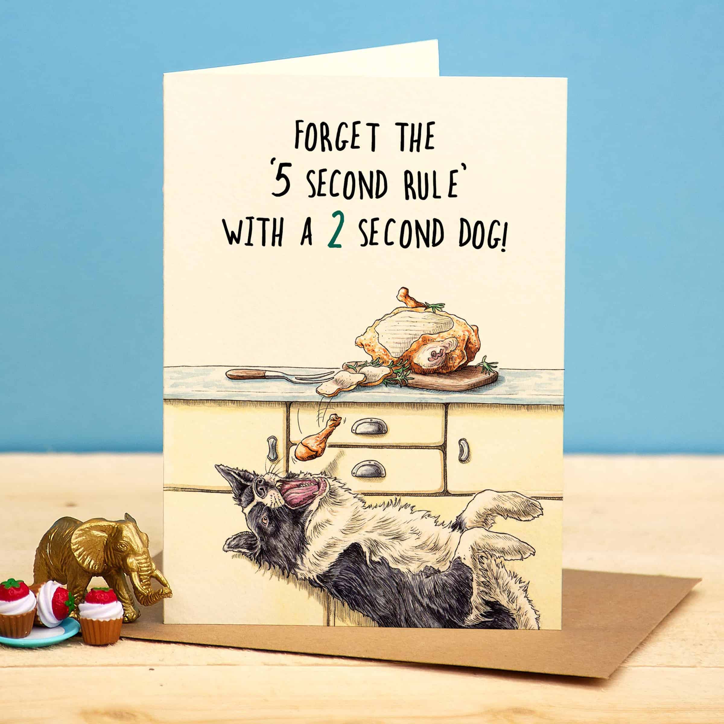 Five Second Rule Card by Bewilderbeest