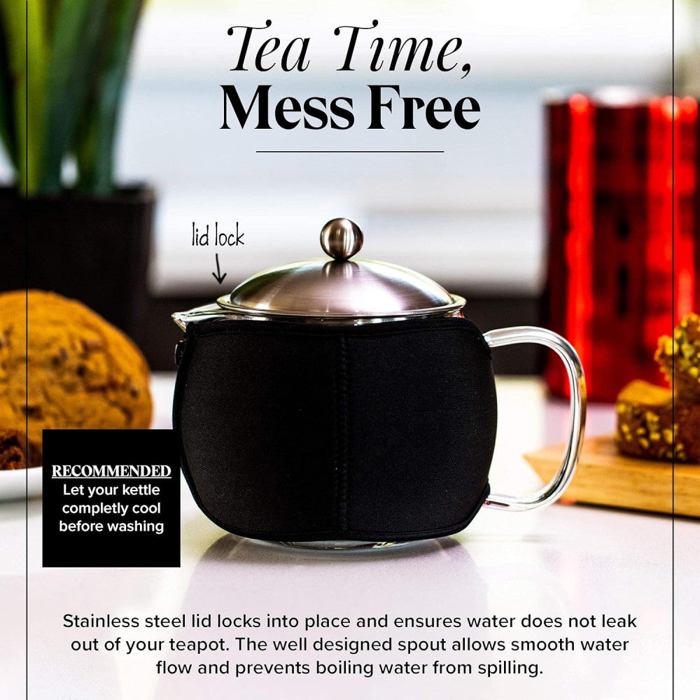 Willow and Everett Teapot with Infuser for Loose Tea 40oz