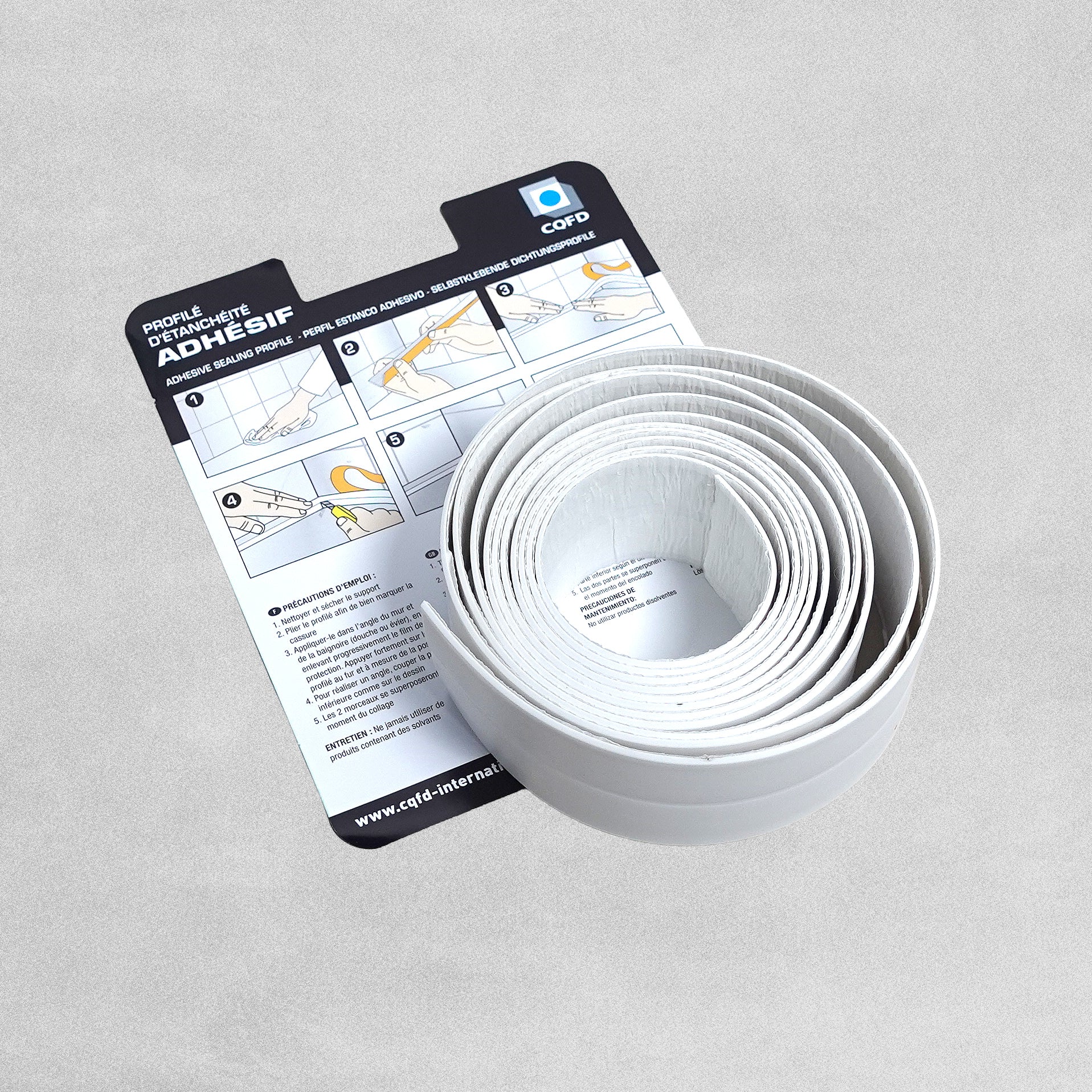 White Adhesive Sealing Profile 22mm & 41 mm x 2.4 m