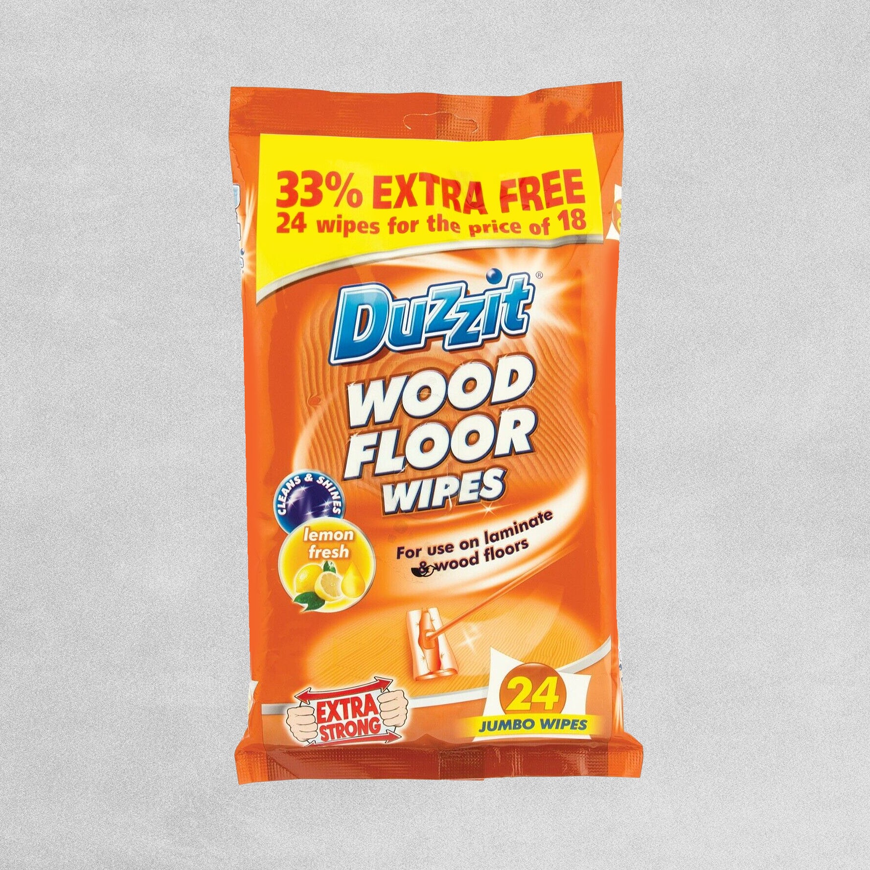 Duzzit Wood Floor Wipes - 24pcs