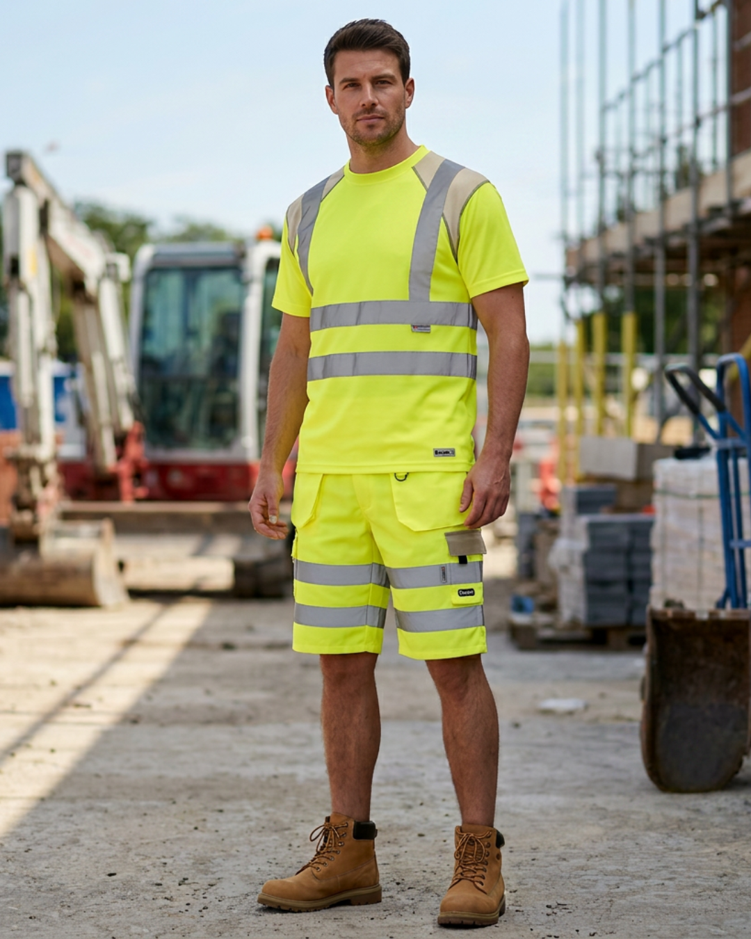 Durakit Safety Workwear - Class 1 Hi Vis Work Shorts