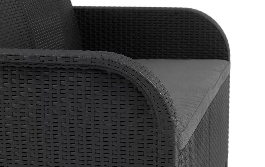 KETER Rosalie 5 Seater Lounge Set - Graphite