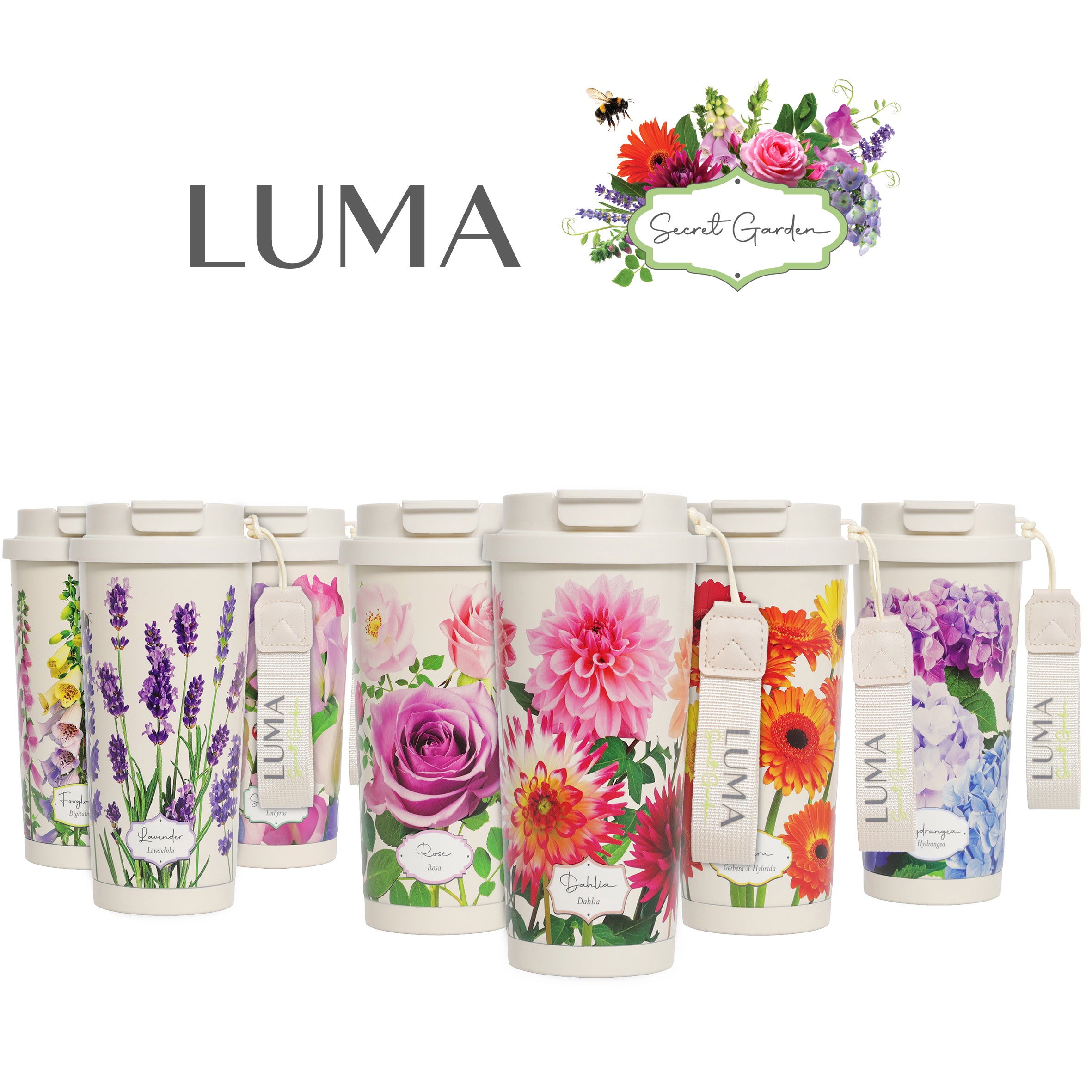 Luma Secret Garden Tumbler 500ml - Flowers