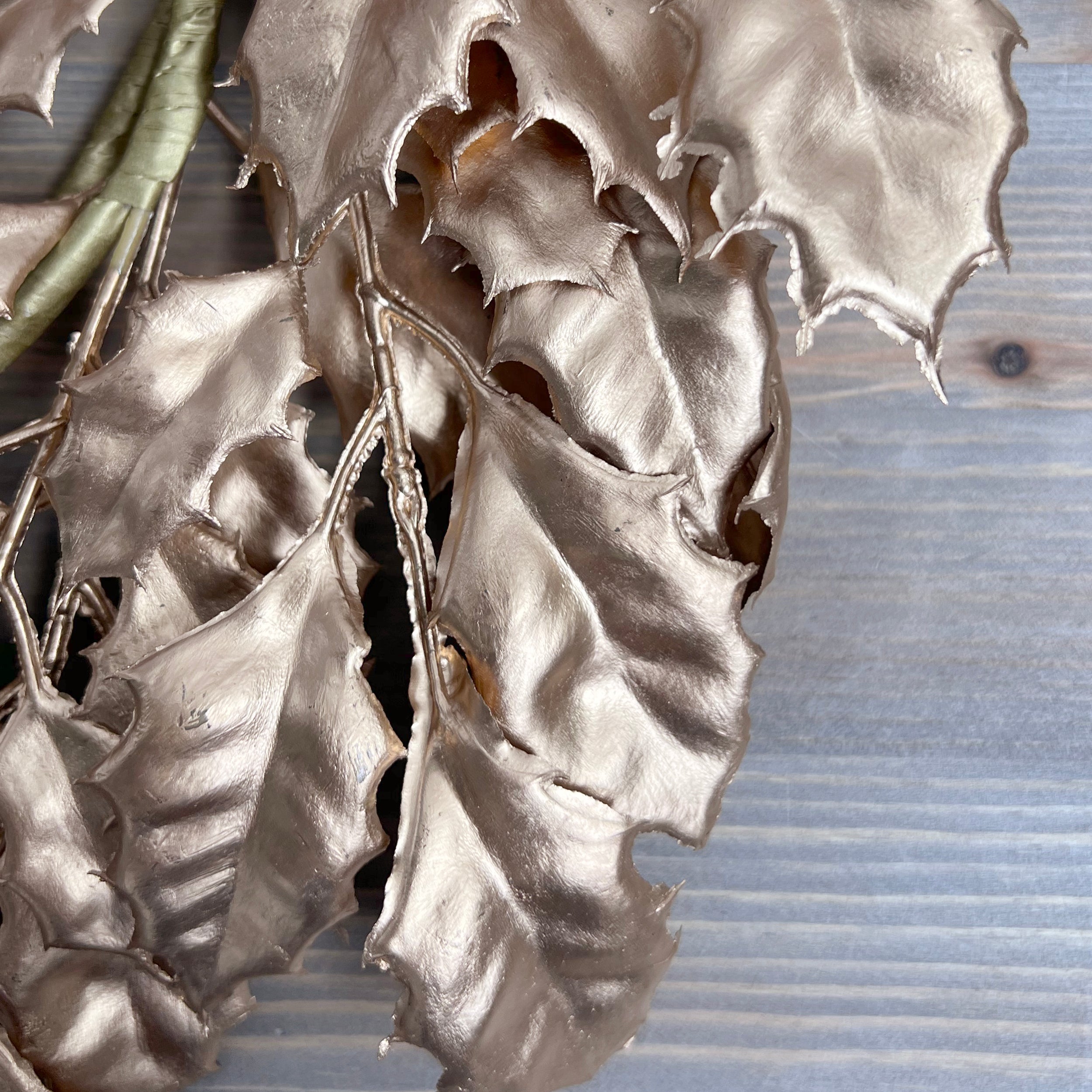 Gold Holly Garland 1.5 Metres