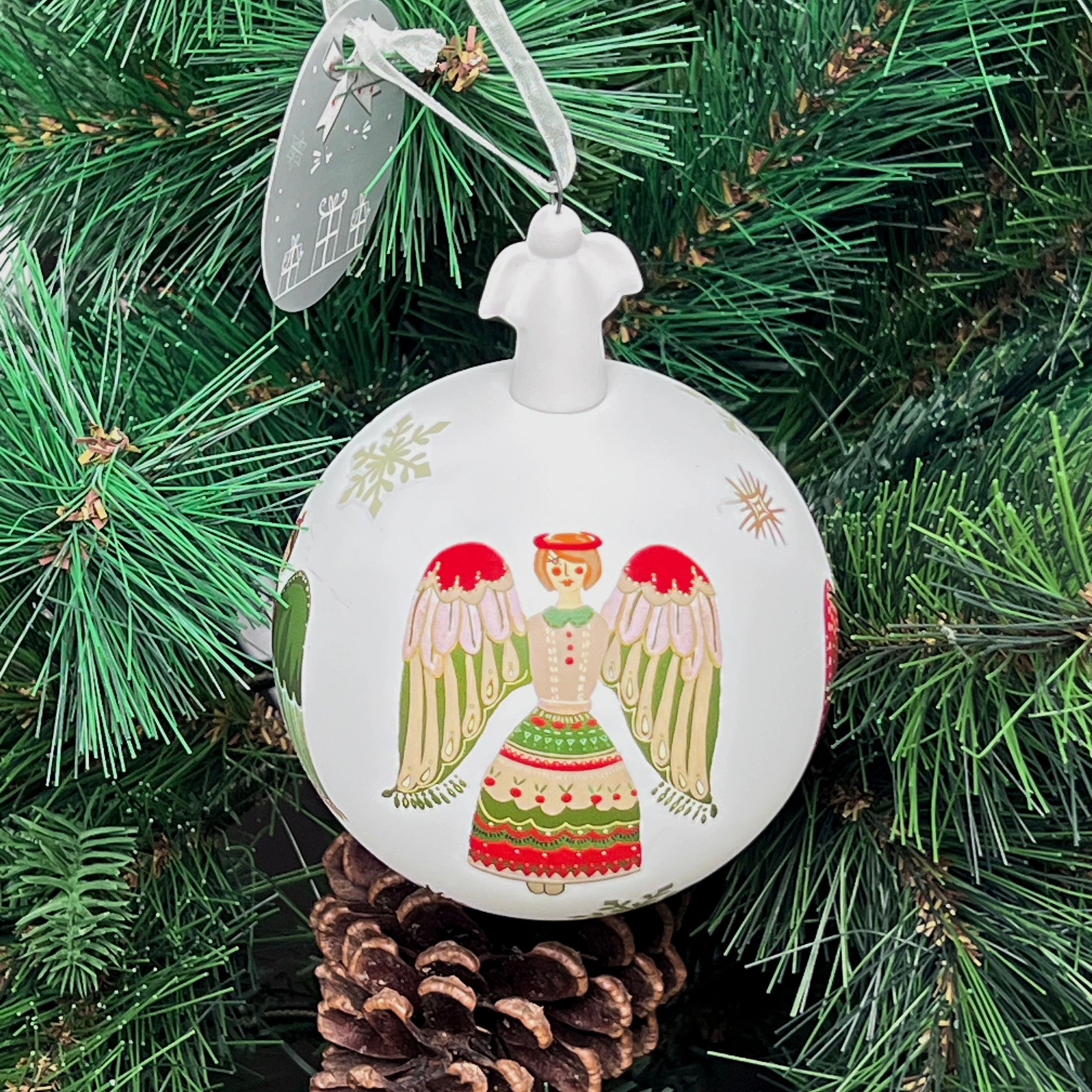 Traditional Painted Angel Bauble