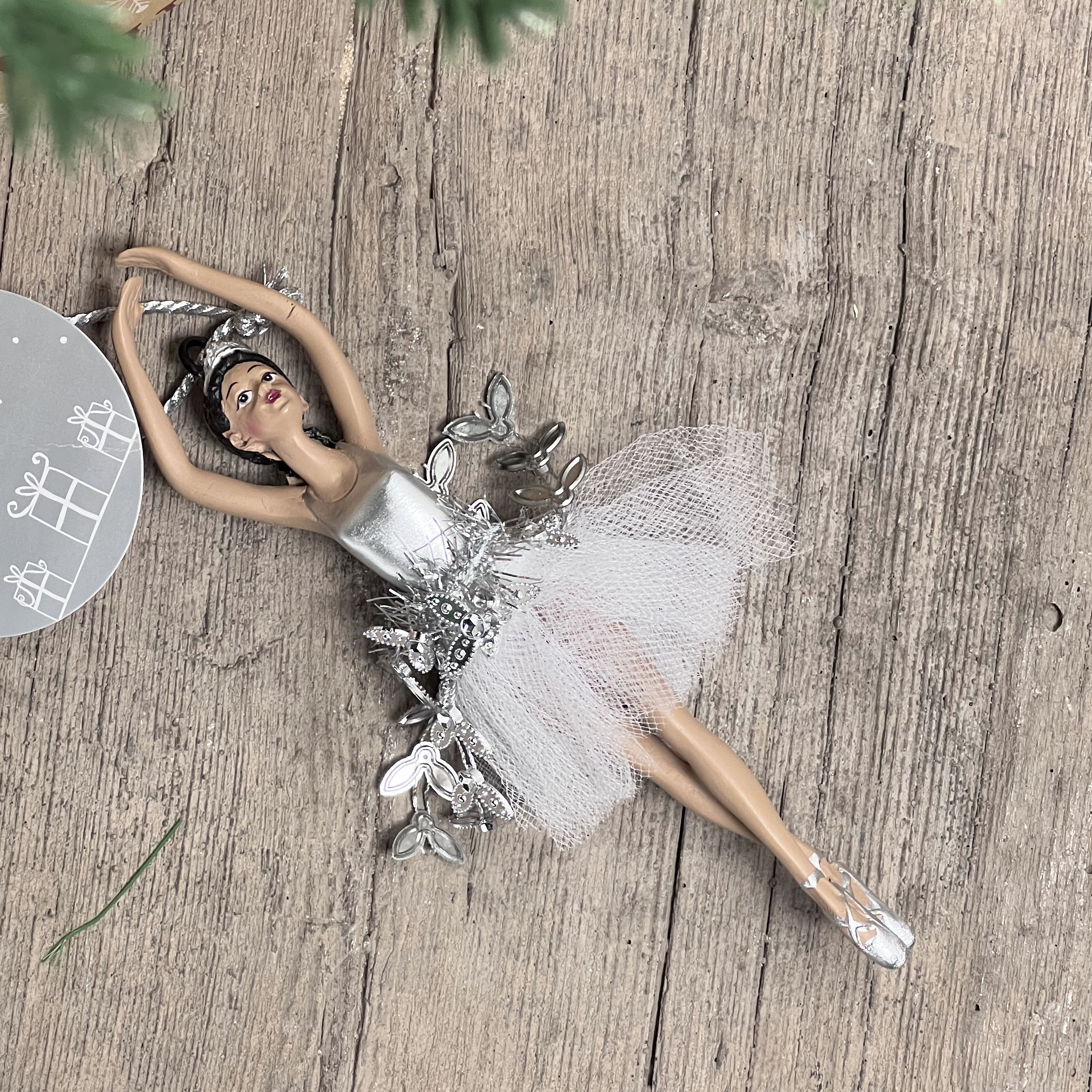 Enchanted Silver Ballerina Decorations
