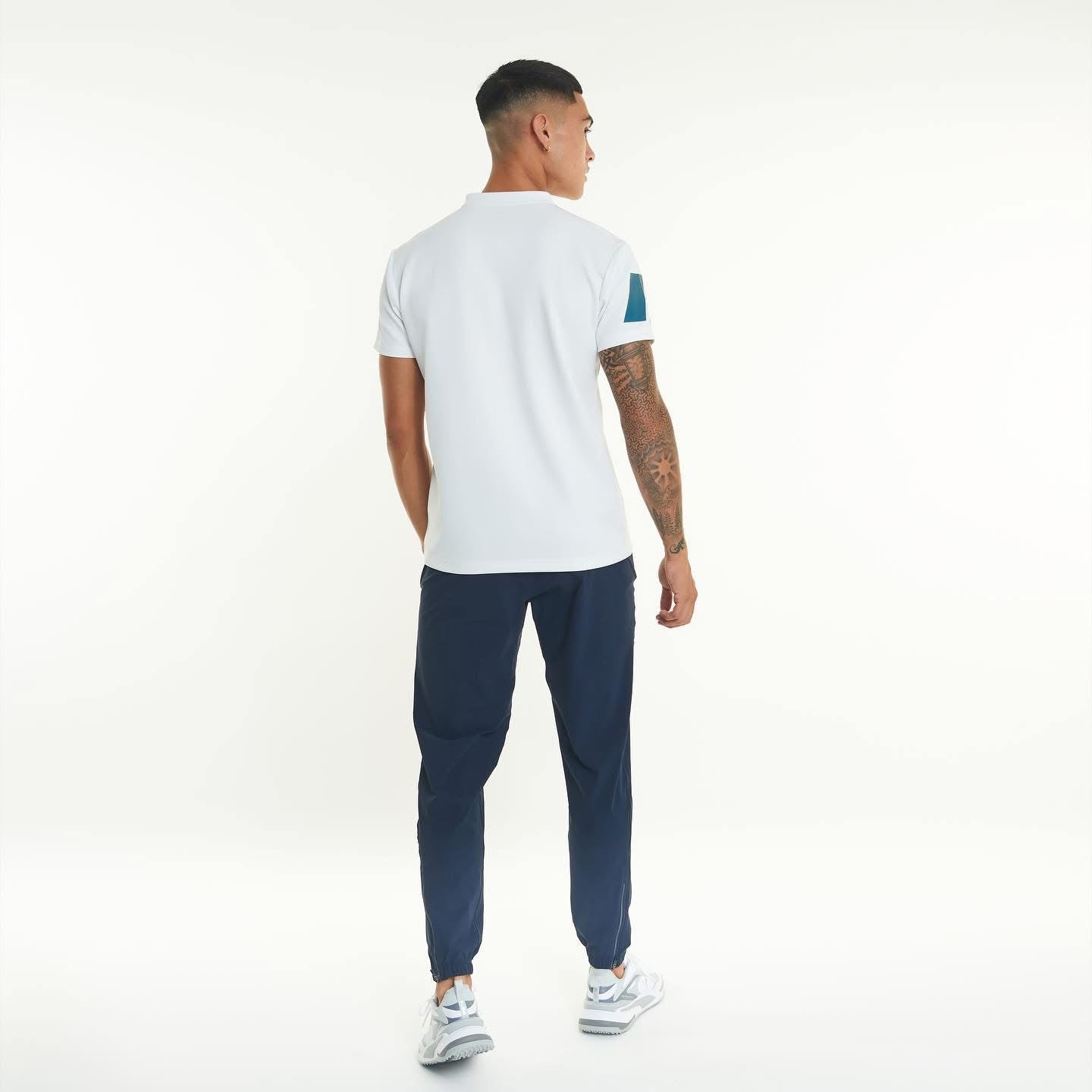 Men's Short Sleeve Low-Collar Zip Up Sport Shirt FP1