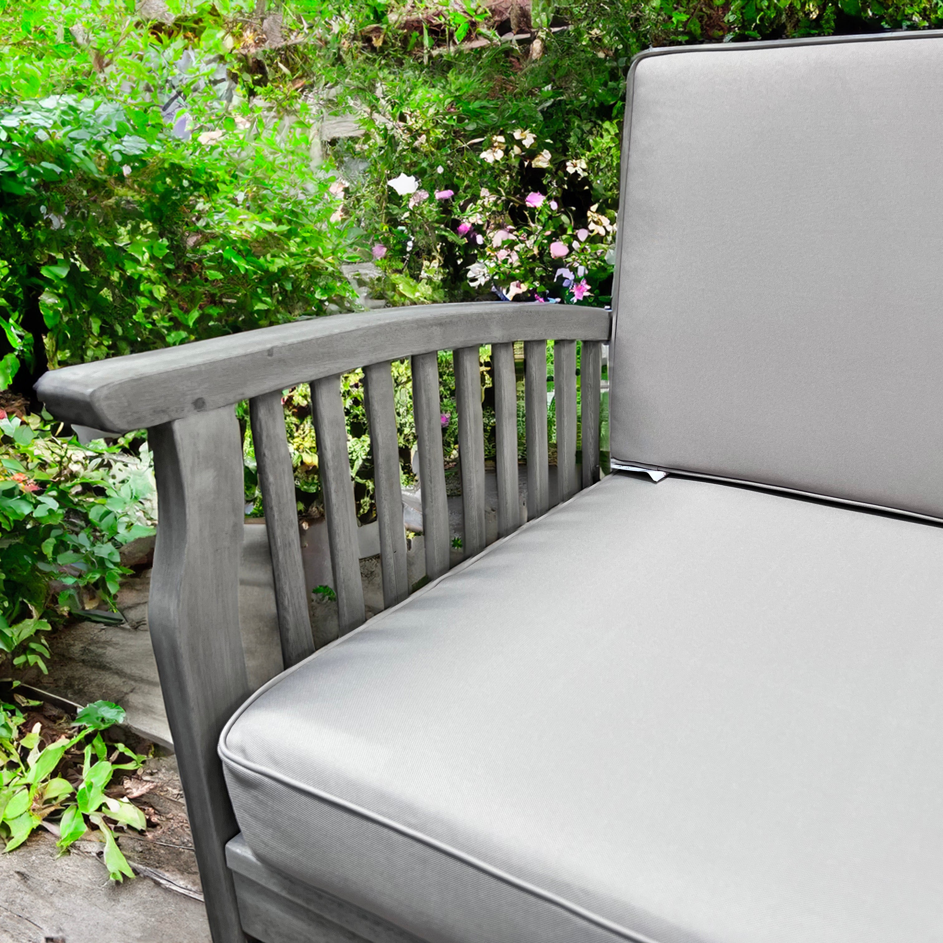 Dorset 4 Seater Lounge Set - Grey finish