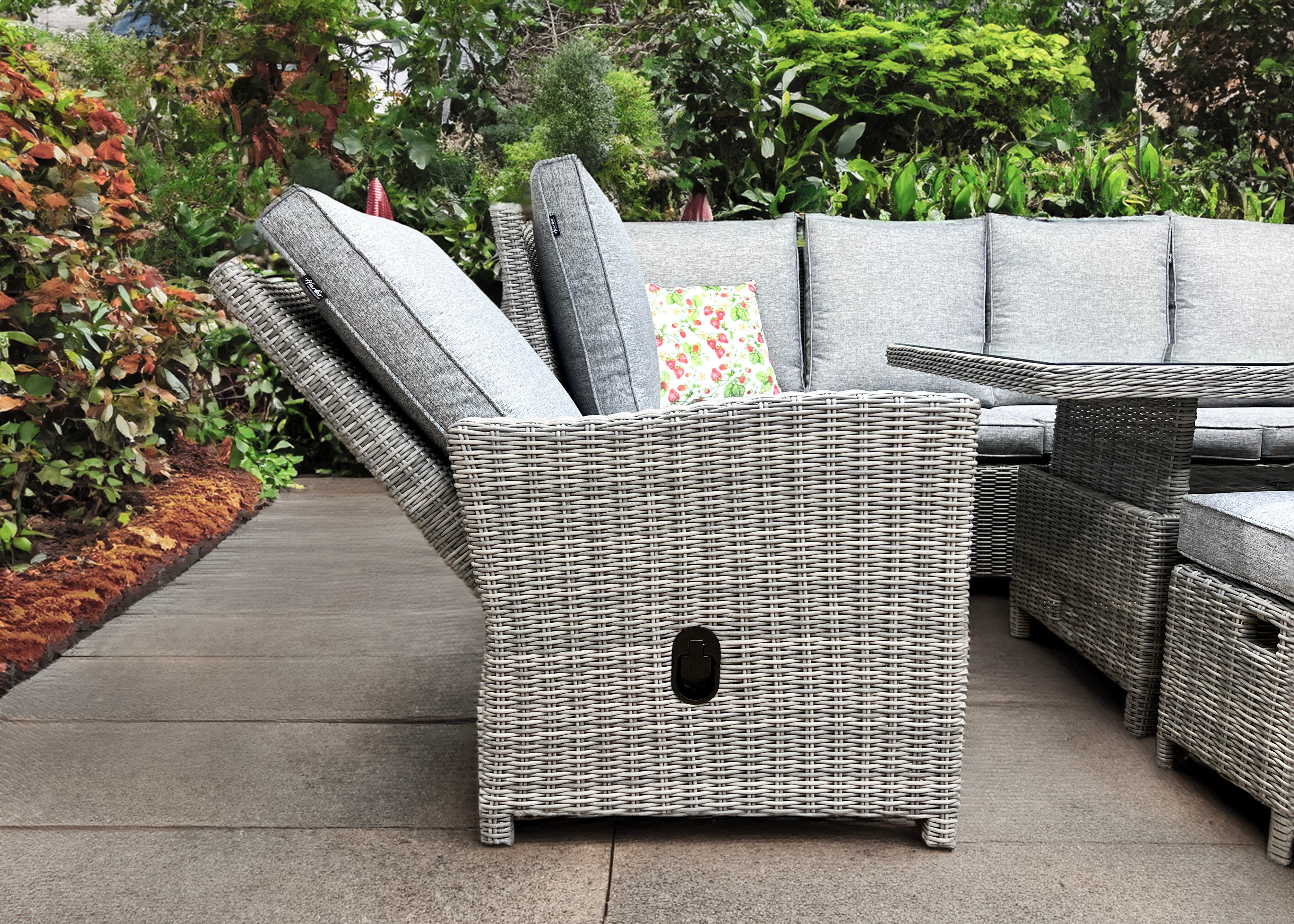 Turnberry Boston Reclining L Corner Set with Height Adjustable Table
