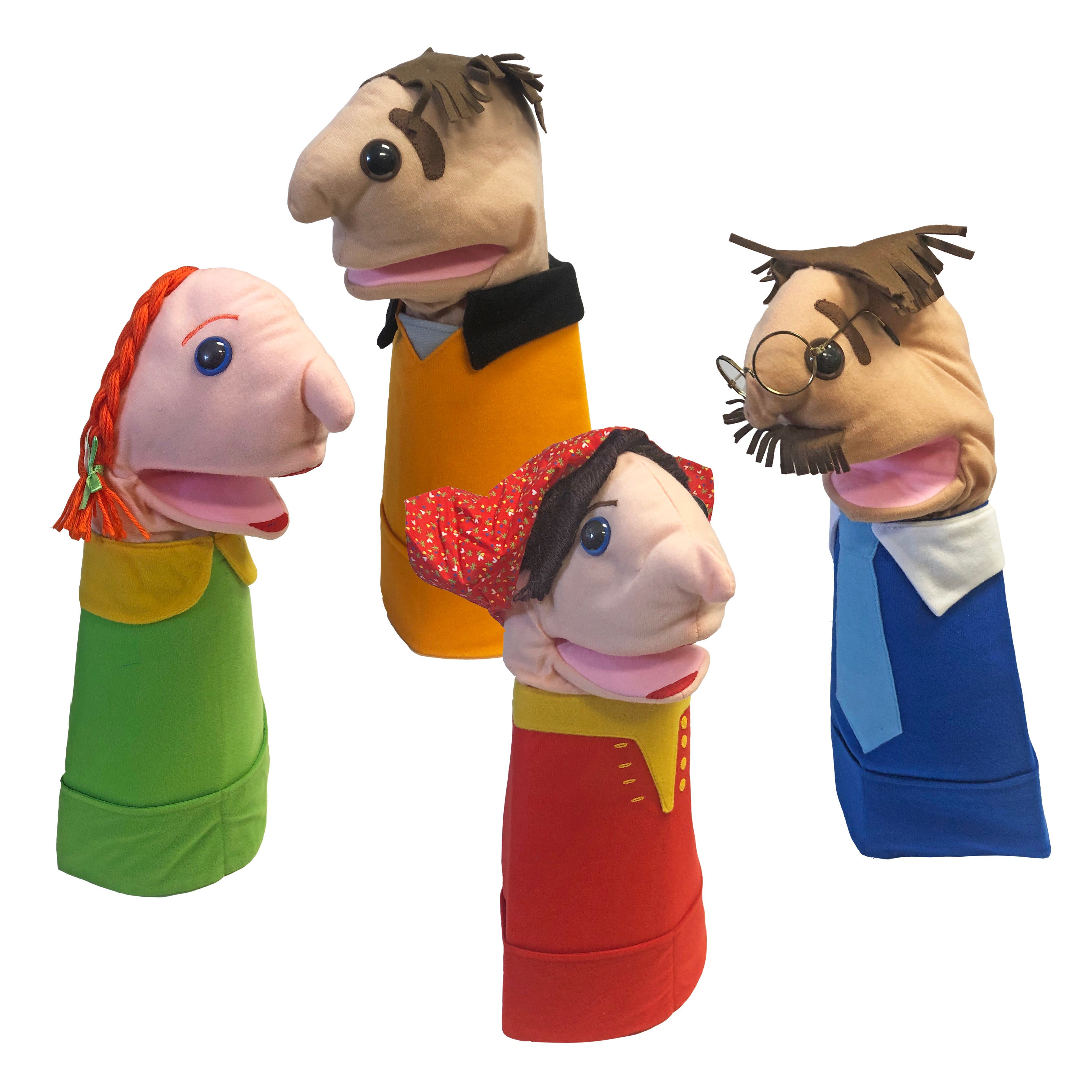 Family Puppets Set - Set of 4 Hand Puppets