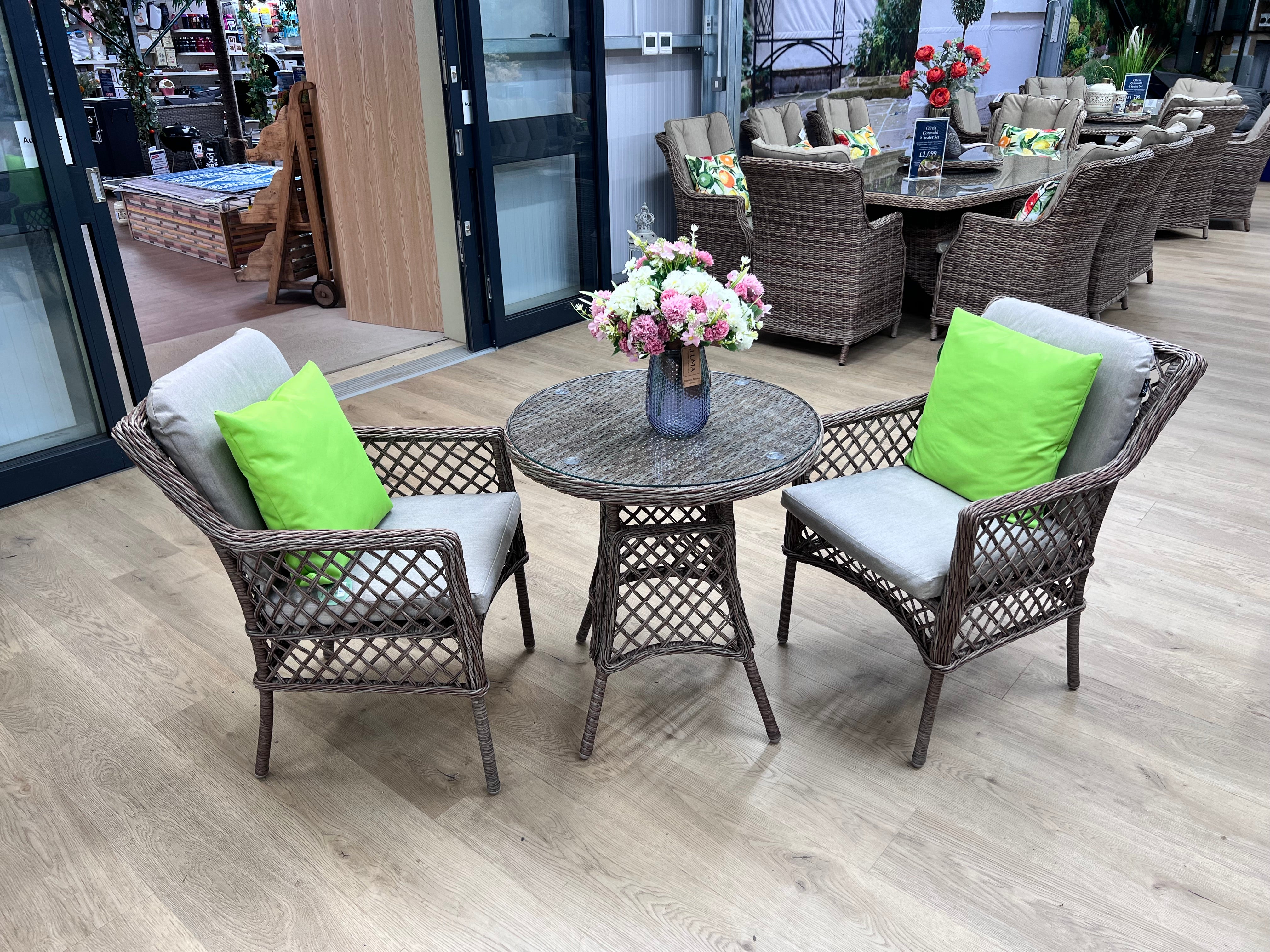 Rose 2 Seat Dining Bistro Set