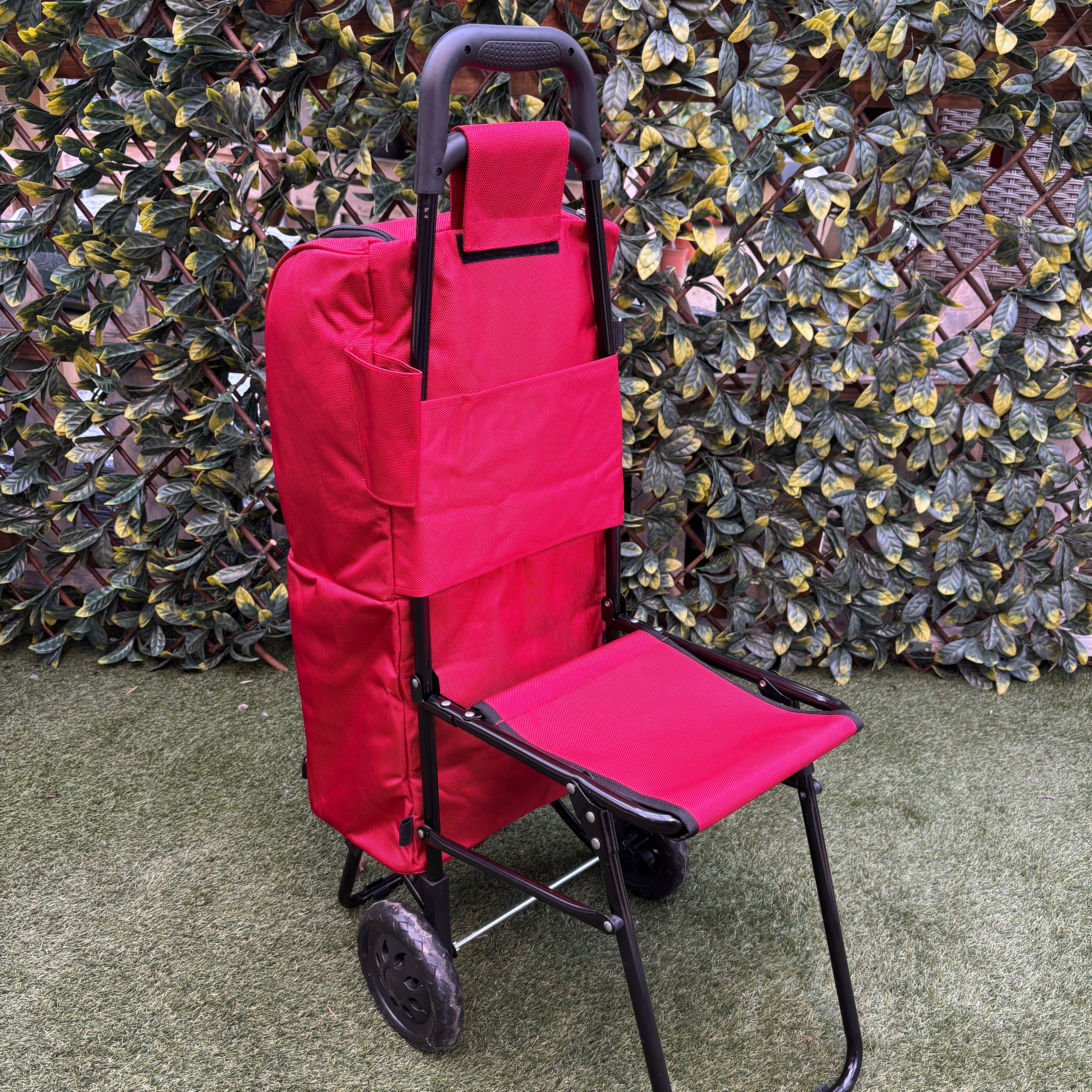 The Picnic Porter - Leisure Trolley / Picnic Cool Bag with Fold Out Seat