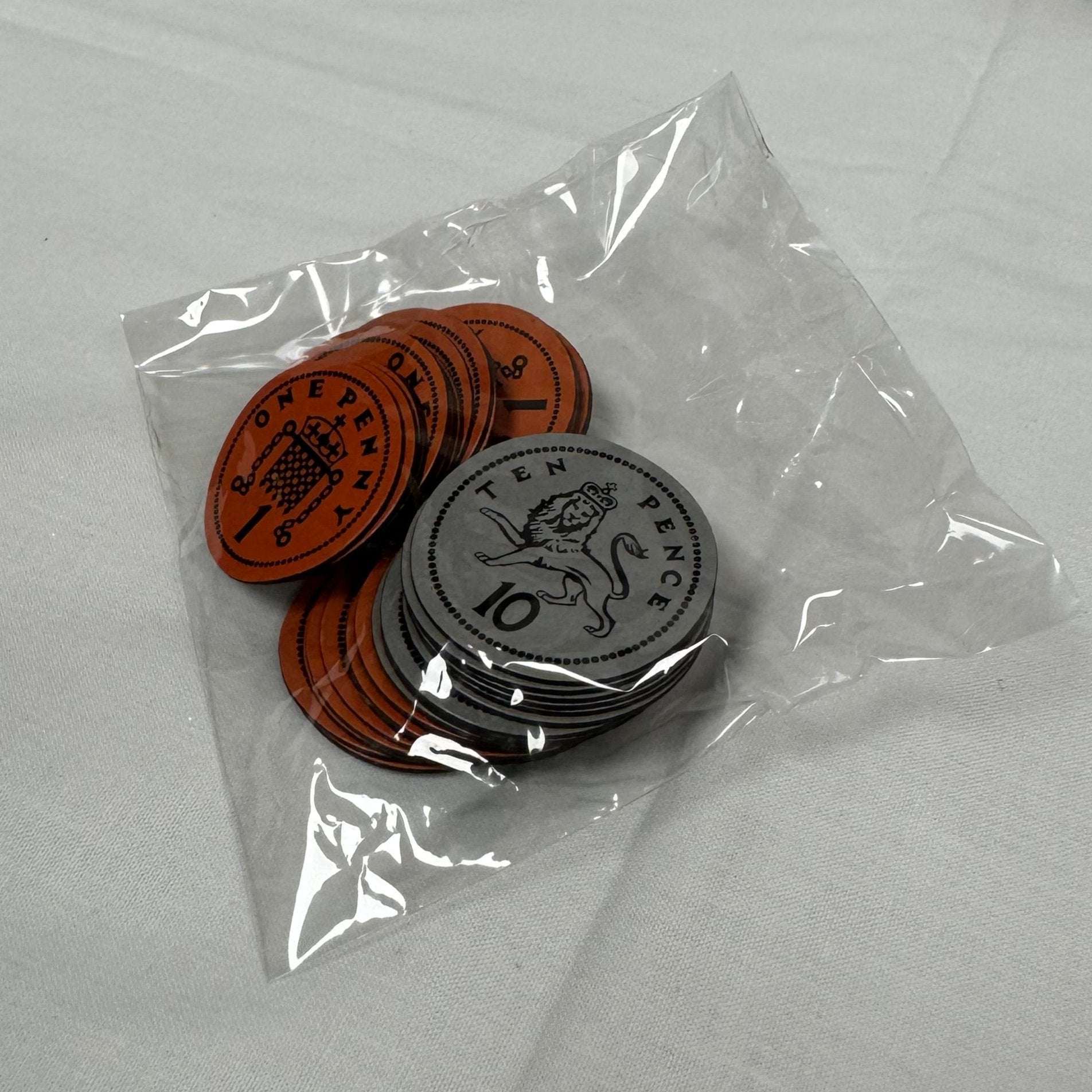 Magnetic Play Coins - 1p, 2p and 10pcs