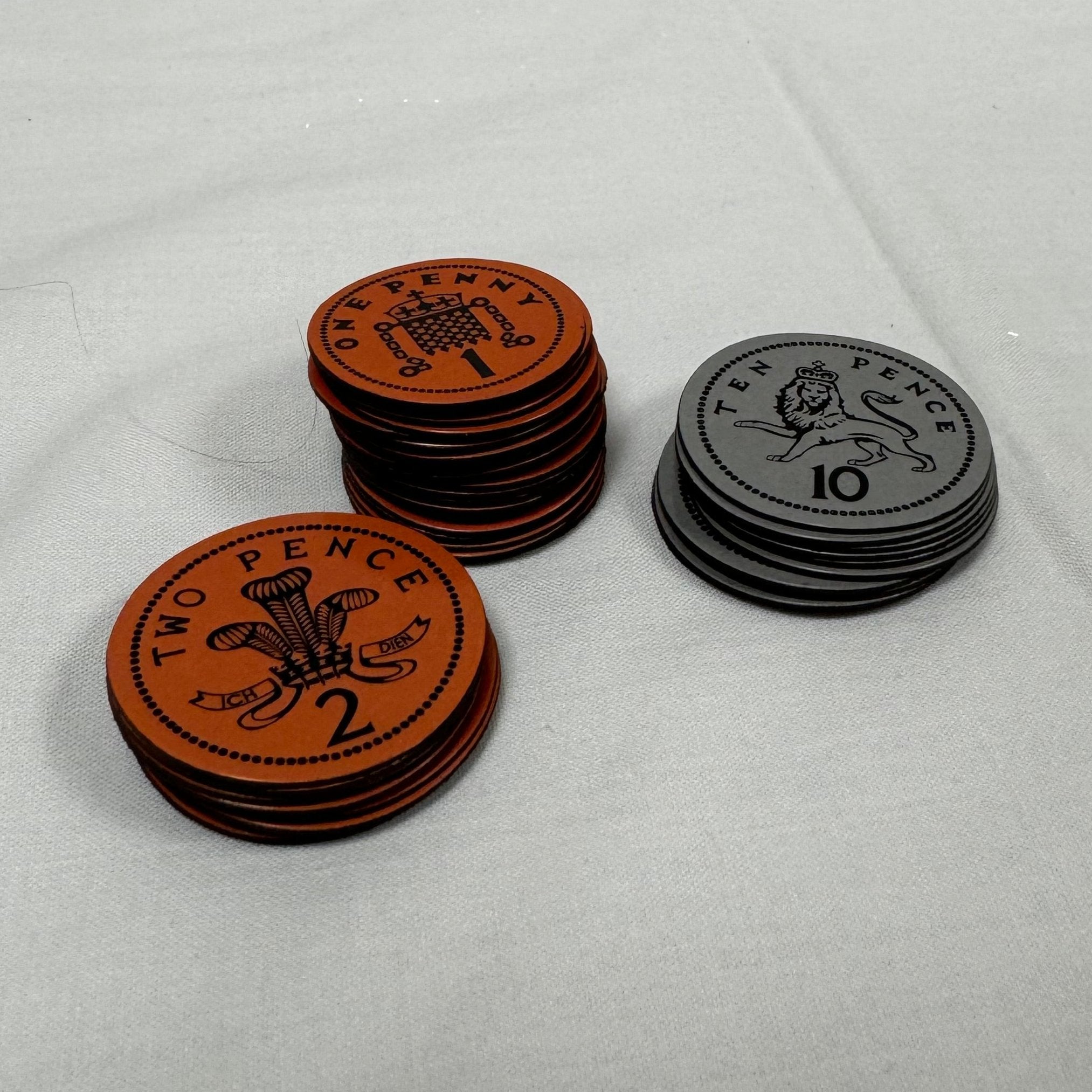 Magnetic Play Coins - 1p, 2p and 10pcs