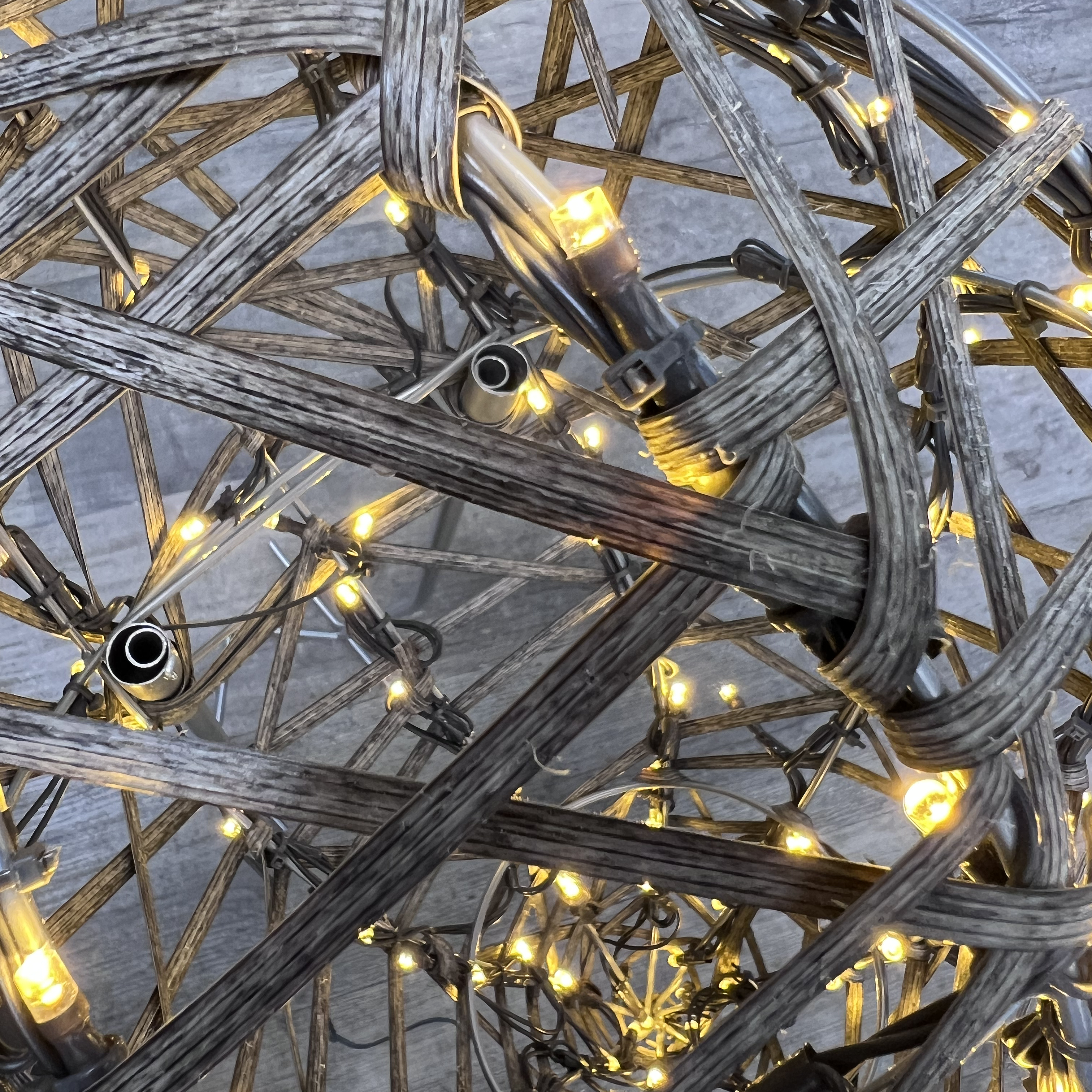 Noma Grey Rattan Heron Light - 100cm x 55cm