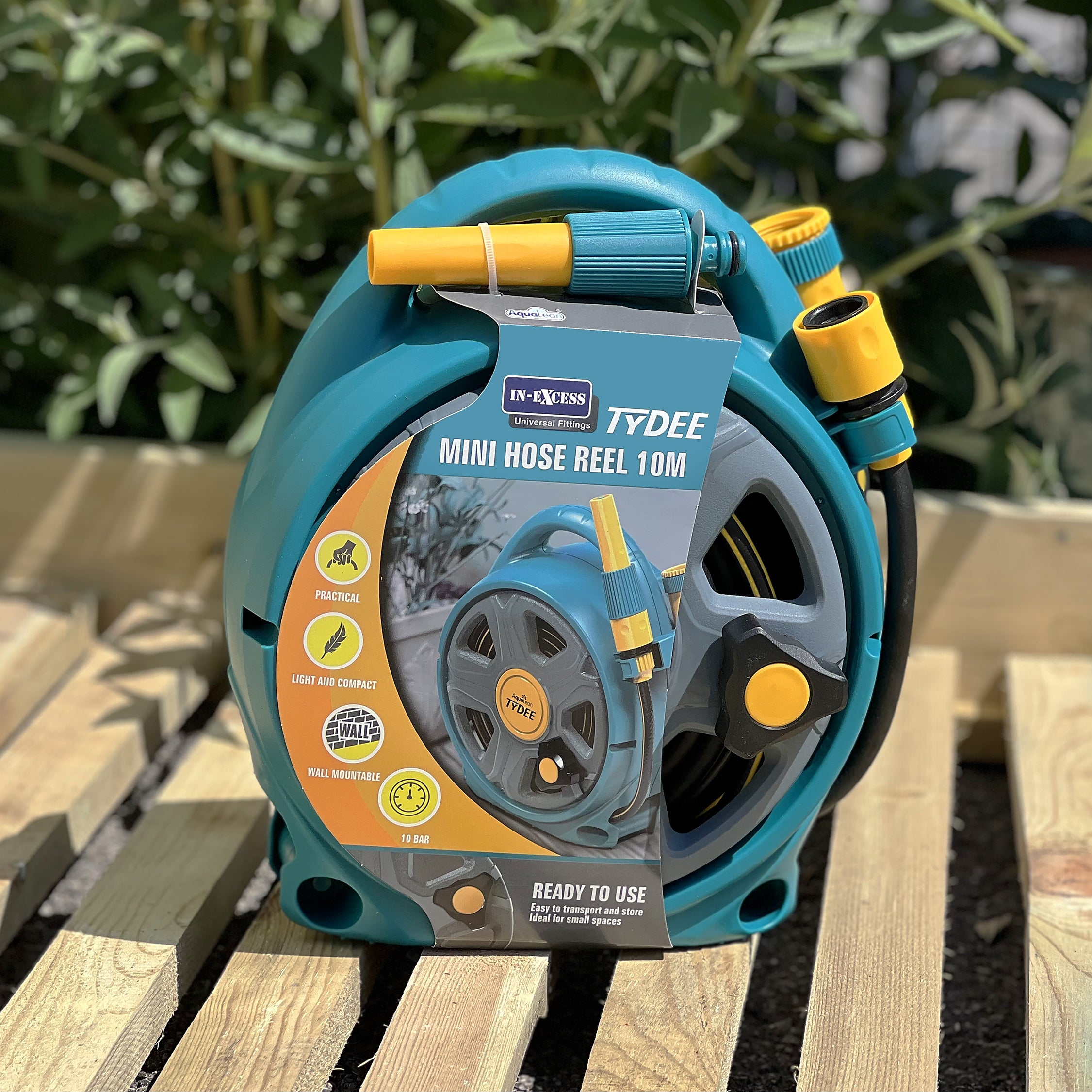 In-Excess Aqualean Tydee Mini Hose Reel - 10m