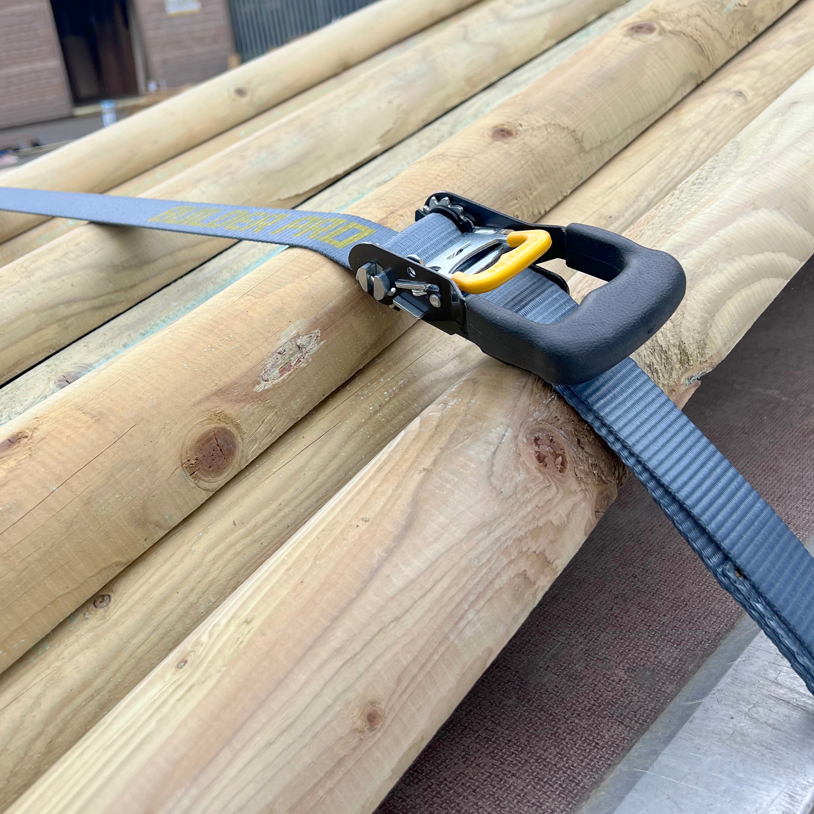 Builder Pro Heavy Duty Ratchet Tie Downs - 2pcs - 7.5m x 38mm