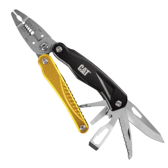 Caterpillar - Durable 14 in 1 Multi-tool with Storage Pouch