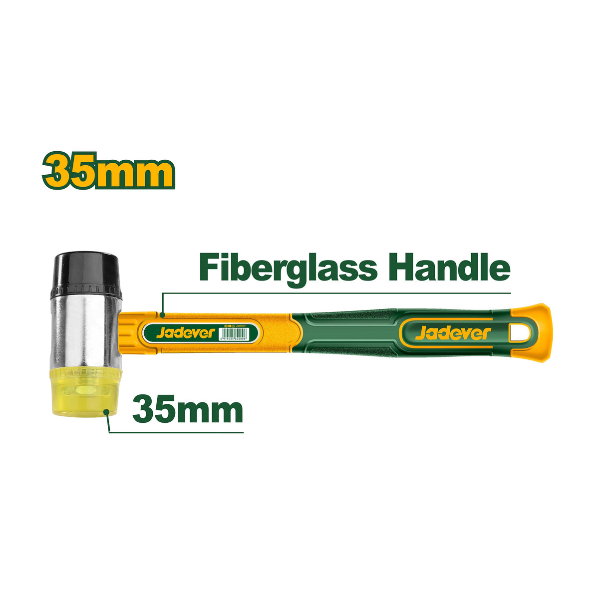 Jadever Rubber and Plastic Hammer 35mm - JDHM7305