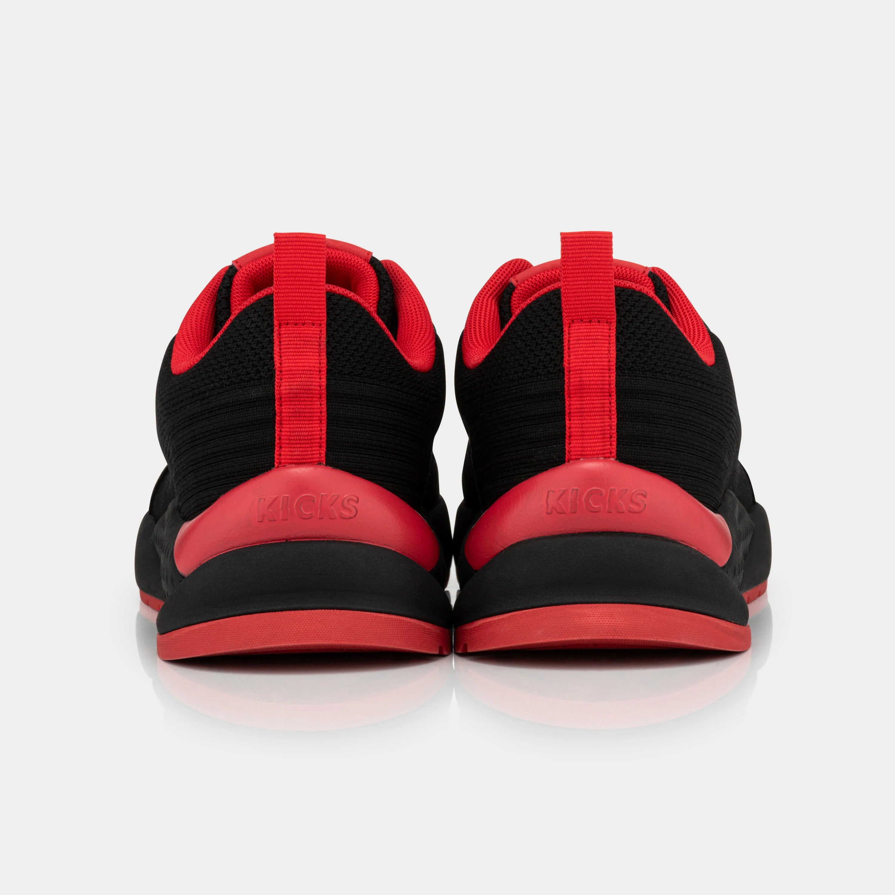 The Kicks ICON Sneakers - Black/Red - Various Sizes Available