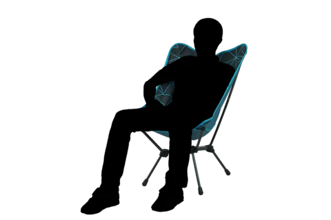 Portal Outdoor - Lightweight Folding Camping Chair - "Marbella" Black/Blue