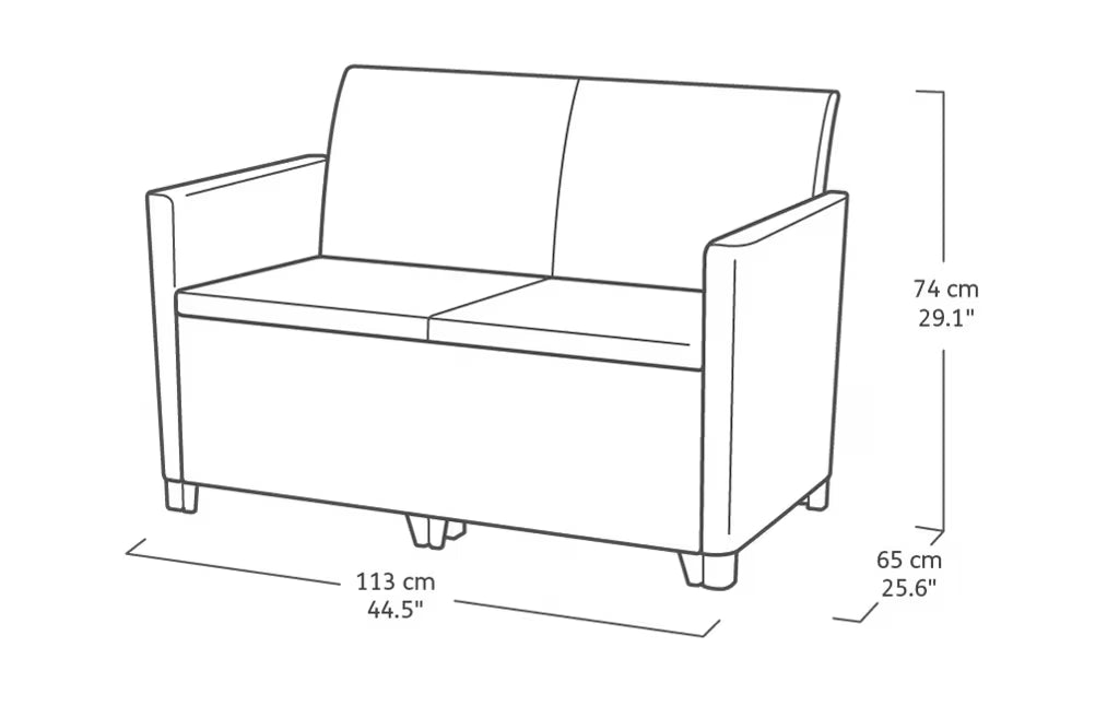 KETER Marie 4 Seater Garden / Lounge Set