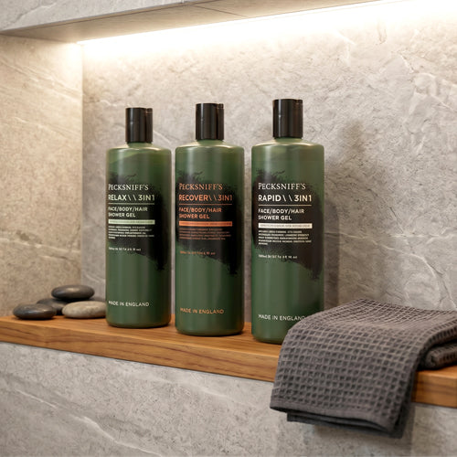 Pecksniff's 3-in-1 Face, Body, Hair Shower Gel - Various Scents Available - 500ml