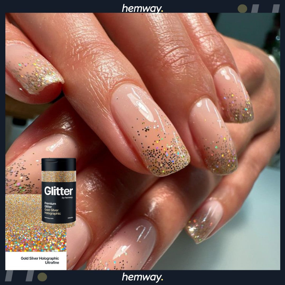 Hemway Set of 54 ULTRA SPARKLE Glitter Tubes - Premium MIXED SIZE & SHAPE Multipurpose Glitter