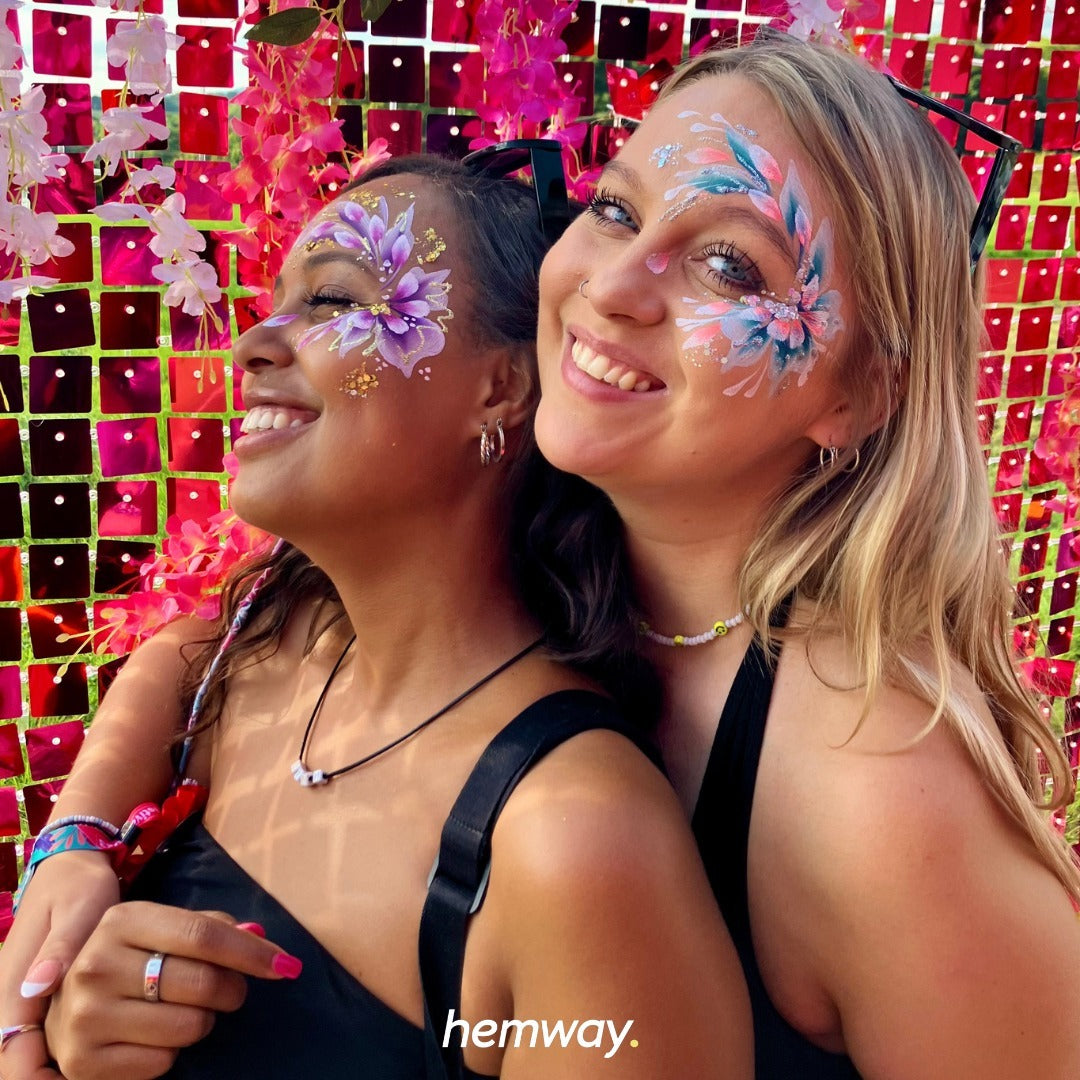 Hemway Set of 54 ULTRA SPARKLE Glitter Tubes - Premium MIXED SIZE & SHAPE Multipurpose Glitter