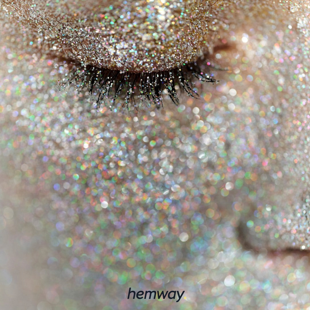 Hemway Set of 54 ULTRA SPARKLE Glitter Tubes - Premium MIXED SIZE & SHAPE Multipurpose Glitter