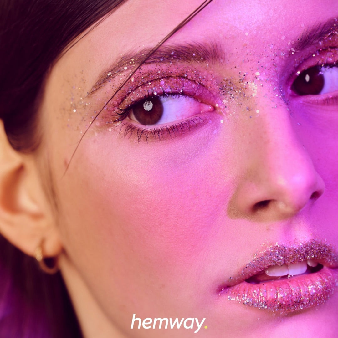 Hemway Set of 54 ULTRA SPARKLE Glitter Tubes - Premium MIXED SIZE & SHAPE Multipurpose Glitter
