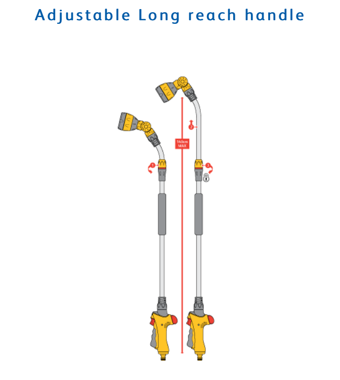 Hozelock 2699 Telescopic Lance Spray Plus 140