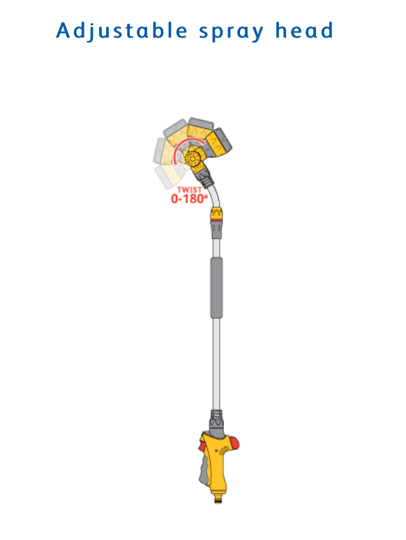 Hozelock 2699 Telescopic Lance Spray Plus 140
