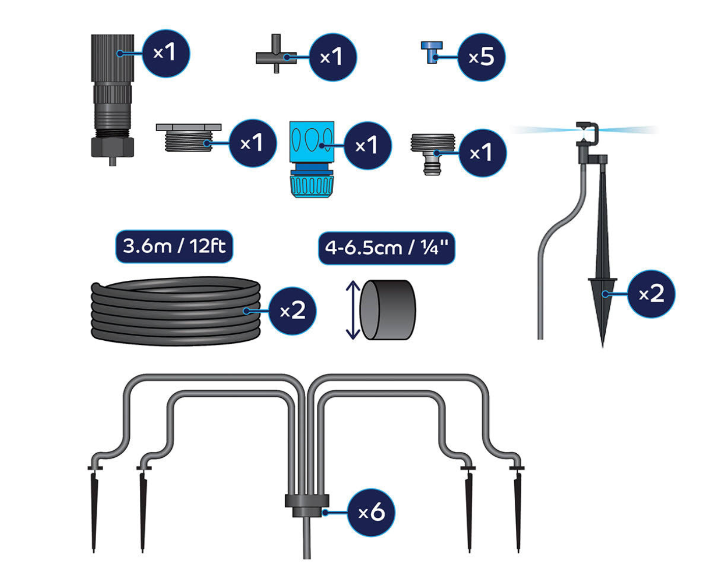 Flopro Plug & Go Watering Kit - Greenhouse