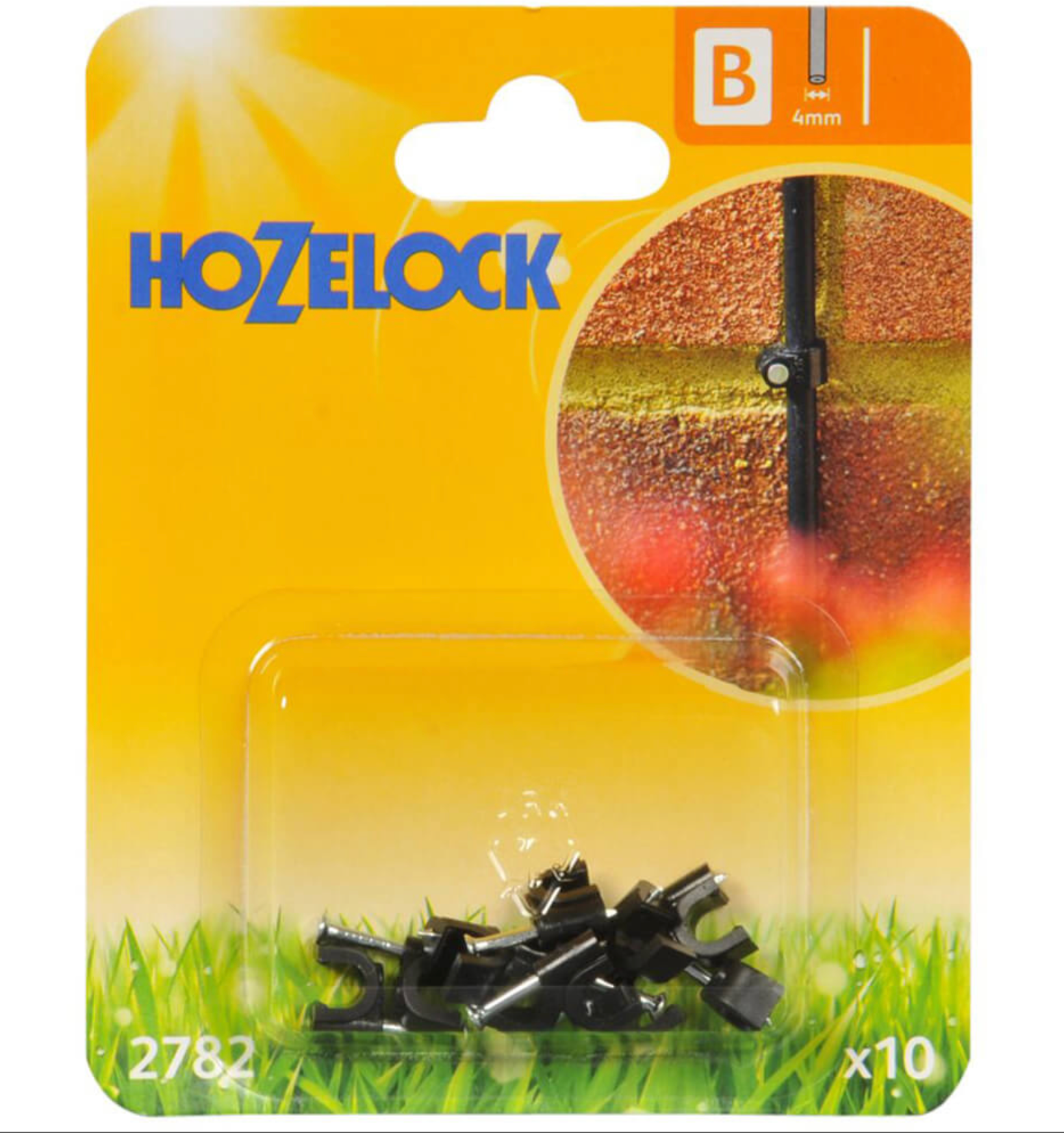 Hozelock 2782 Wall Clips 4mm - Pack of 10