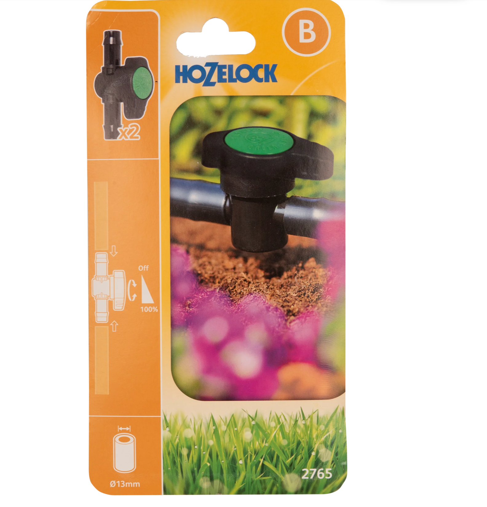 Hozelock 2765 Flow Control Valve 13mm (Pack of 2)