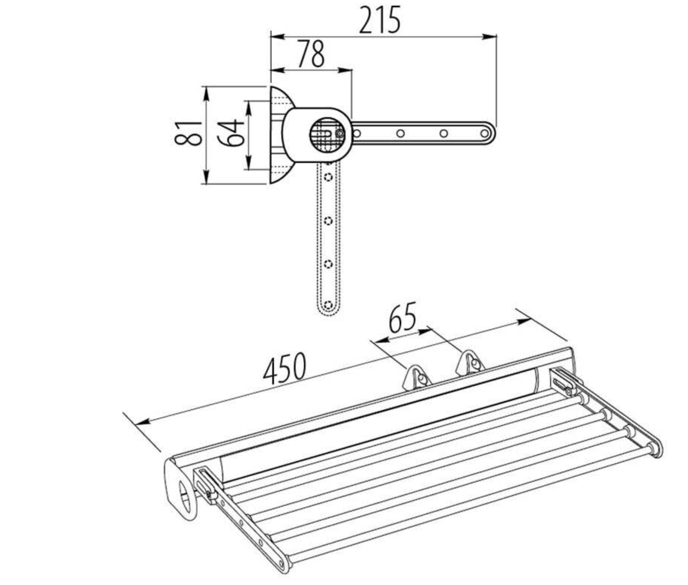 Pull-Out Rail for Ties, Trousers and Skirts