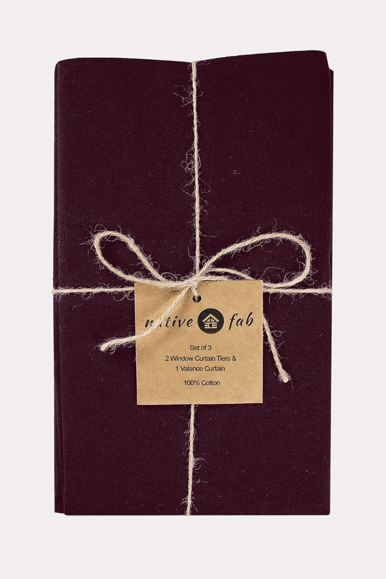 'Native Fab' Window Valance Curtains 54" x 18" - 2 Panels