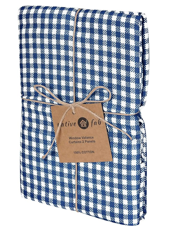 'Native Fab' Window Valance Curtains 54" x 18" - 2 Panels