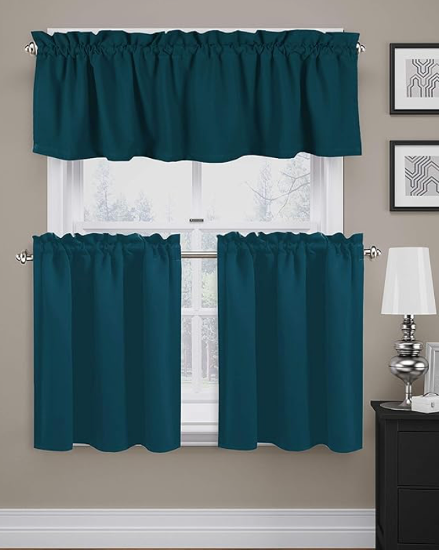 Curtain valance set deals